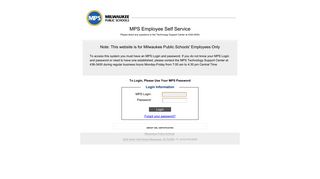 Employee Self Service - Milwaukee Public Schools