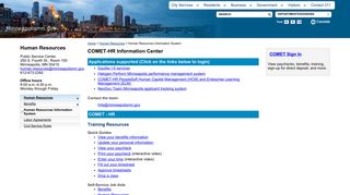 Human Resources Information System - City of Minneapolis