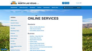 Online Services - City of North Las Vegas