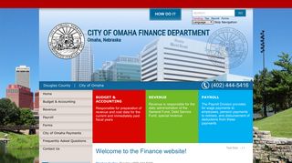 Home - City of Omaha Finance Department