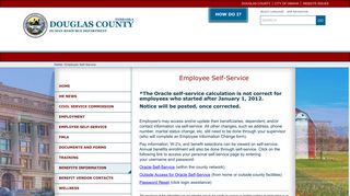 Employee Self-Service - Douglas County Human Resources