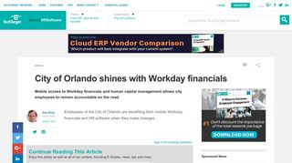 City of Orlando shines with Workday financials - SearchHRSoftware.com