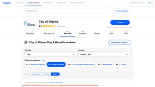 Working at City of Ottawa: Employee Reviews about Pay & Benefits ...