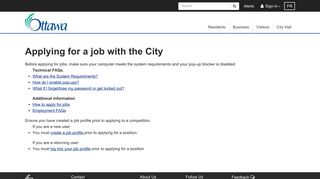 Applying for a job with the City - City of Ottawa