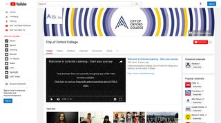 City of Oxford College - YouTube