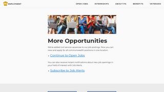 Employment Job Opportunities - Employment.PA.gov
