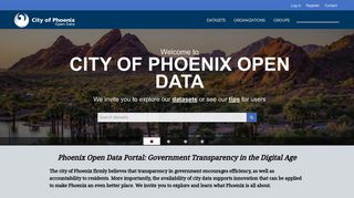 City of Phoenix Open Data: Welcome