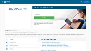 City of Plano (TX): Login, Bill Pay, Customer Service and Care Sign-In