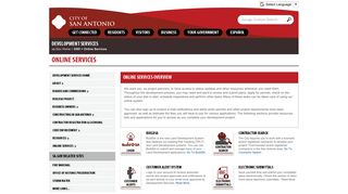 Online Services - The City of San Antonio