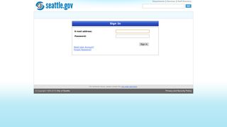 City of Seattle Sign On - Login - Seattle.gov