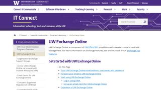 UW Exchange Online | IT Connect