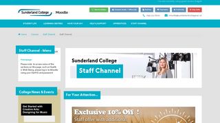 Course: Staff Channel - Sunderland College Moodle
