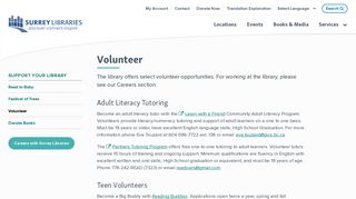 Volunteer | Surrey Libraries