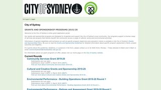 City of Sydney: Home Page