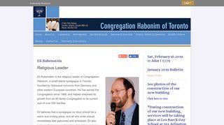 Eli Rubenstein - Congregation Habonim of Toronto