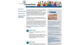 Housing Connections - Main Page