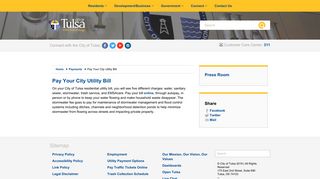 Pay Your City Utility Bill - City of Tulsa