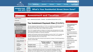 Tax Instalment Payment Plan (T.I.P.P.) - Assessment and Taxation ...