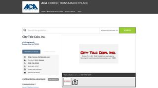 City Tele Coin, Inc. - Corrections Marketplace