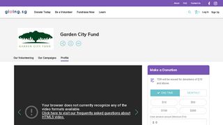 Garden City Fund - Profile - Giving.sg