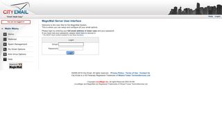 Magic Mail Server: Login Page - CityEmail