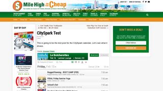 CitySpark Test - Mile High on the Cheap