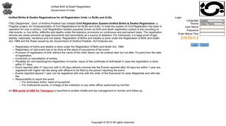 Civil Registrations - Unified Birth & Death Registration for Registration ...