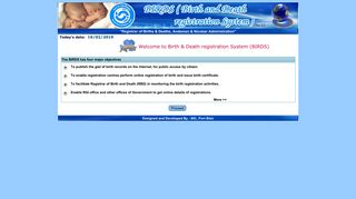 BIRDS - Birth & Death registration System