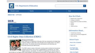 Civil Rights Data Collection - ED.gov