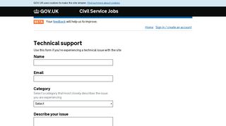Technical support - Civil Service Jobs - GOV.UK