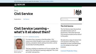 Civil Service Learning – what's it all about then? - Civil Service