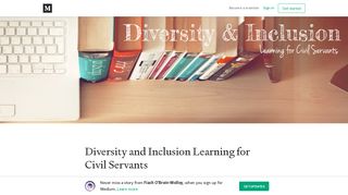 Diversity and Inclusion Learning for Civil Servants - Medium