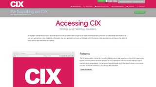 Accessing CIX