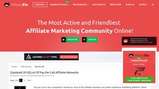[Updated 2016] List Of Pay Per Call Affiliate Networks | Affiliate ...