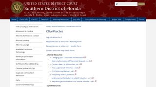 CJA eVoucher | Southern District of Florida | United States District Court