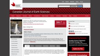 Canadian Journal of Earth Sciences - Canadian Science Publishing