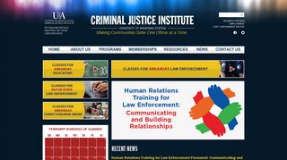 Criminal Justice Institute | University of Arkansas System