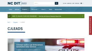 CJLEADS | NC Information Technology
