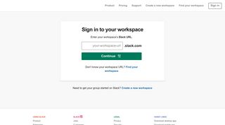 Sign in | Slack