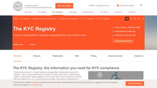 The KYC Registry | SWIFT
