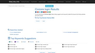 Civicore login Results For Websites Listing - SiteLinks.Info