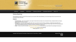 Online Banking - Clackamas County Bank