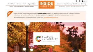 Inside Higher Ed | Claflin University