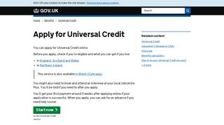 Apply for Universal Credit - GOV.UK