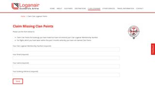 Claim Clan Loganair Points - Loganair