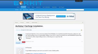 Multiplay/ Clanforge installation. | Bukkit Forums