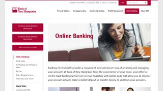 Online Banking | Bank of New Hampshire Online Banking