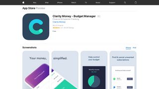 Clarity Money - Budget Manager on the App Store - iTunes - Apple