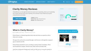 Clarity Money Reviews - Is it a Scam or Legit? - HighYa