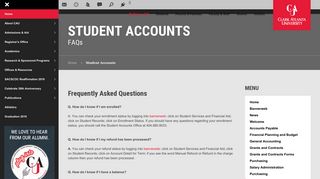 Student Accounts - Clark Atlanta University